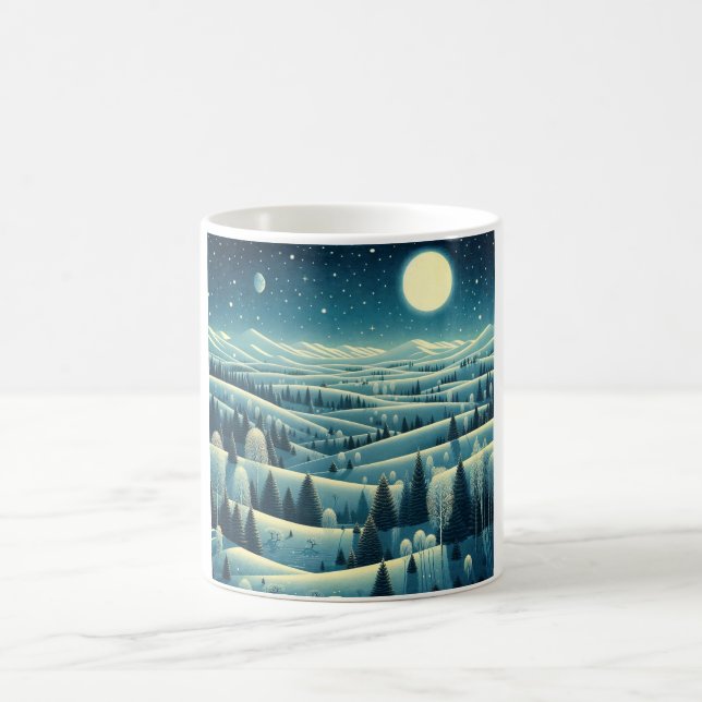 Rolling Hills of Winter Coffee Mug (Center)