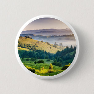 Rolling Hills Scenic Nature Photo 2 Inch Round Button