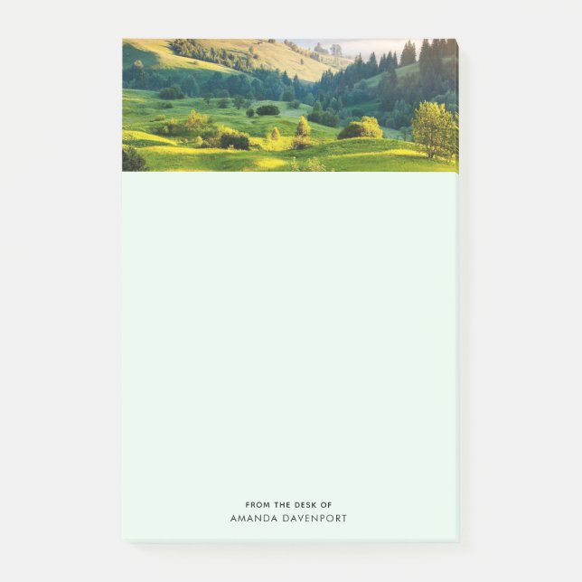 Rolling Hills Scenic Nature Photo Post-it Notes (Front)