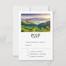 Rolling Hills Scenic Nature Photo Wedding