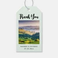 Rolling Hills Scenic Nature Wedding Thank You