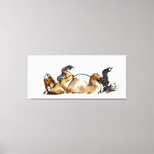 Rolling Horse Canvas Print