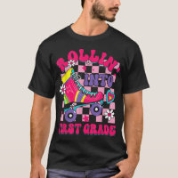 Rolling Into 1St Grade Groovy Back To School Kids