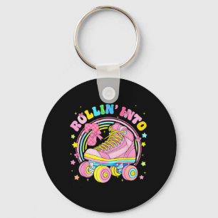 Rolling Into 7 Roller Skate Coquette Seventh Keychain