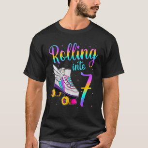 Rolling Into 7 years  Lets Roll I'm Turning 7 Roll T-Shirt