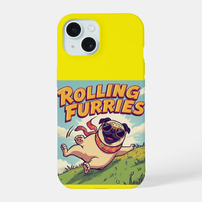Rolling into Happiness iPhone 15 Case (Back)