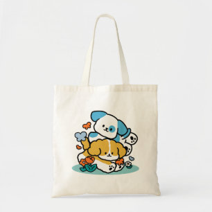 Rolling Into May Like Happy Pups – Cute Spring Dog Tote Bag