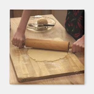 Rolling Pie Crust Magnet