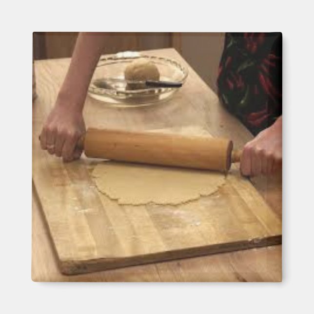Rolling Pie Crust Magnet (Front)