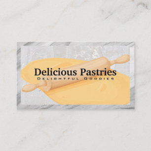 Rolling Pin and Dough   Culinary Artistry Business Card