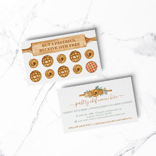 Rolling Pin Bakery Cakes Cookies loyalty Business Card