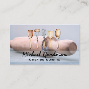 Rolling Pin Flour Kitchen Tools Business Card