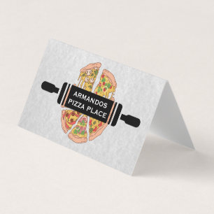 Rolling Pin   Pizza Slices Business Card