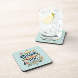 Rolling Pin Regular Cottage Baker Coaster