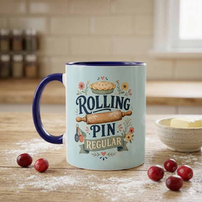 Rolling Pin Regular Cottage Baker Mug (Rolling Pin Regular Cottage Baker Mug)