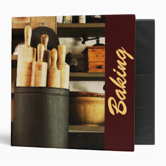 rolling pins in old country store - baking goods binder