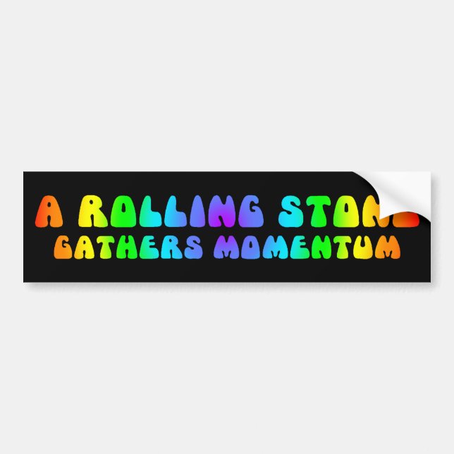 Rolling Stone Bumper Sticker (Front)