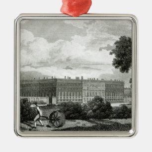 Rolling the Lawns at Hampton Court Palace Metal Ornament