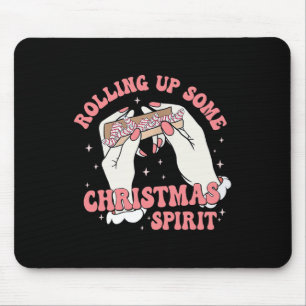 Rolling Up Some Christmas Spirit Xmas Tree Cakes W Mouse Pad