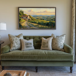 Rolling Vineyard in Tuscany Canvas Print