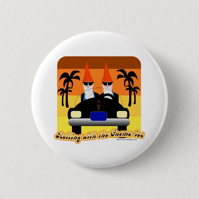 Rolling with the Gnom-ies 2 Inch Round Button (Front)
