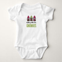 Rolling With The Gnomies Baby Bodysuit