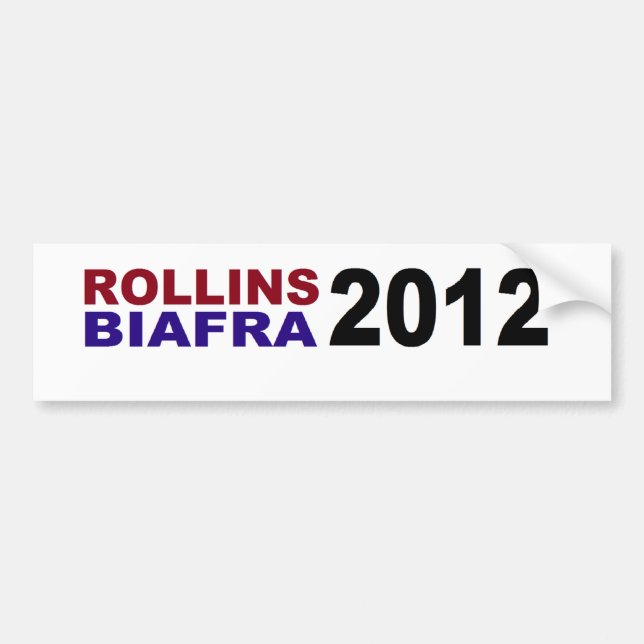 ROLLINS / BIAFRA in 2012 Bumper Sticker (Front)