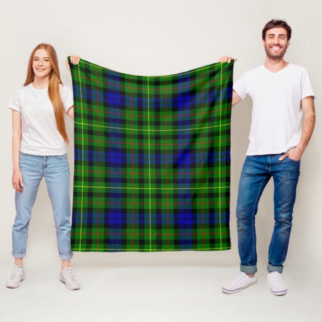 Rollo Plaid Fleece Blanket (In Situ)