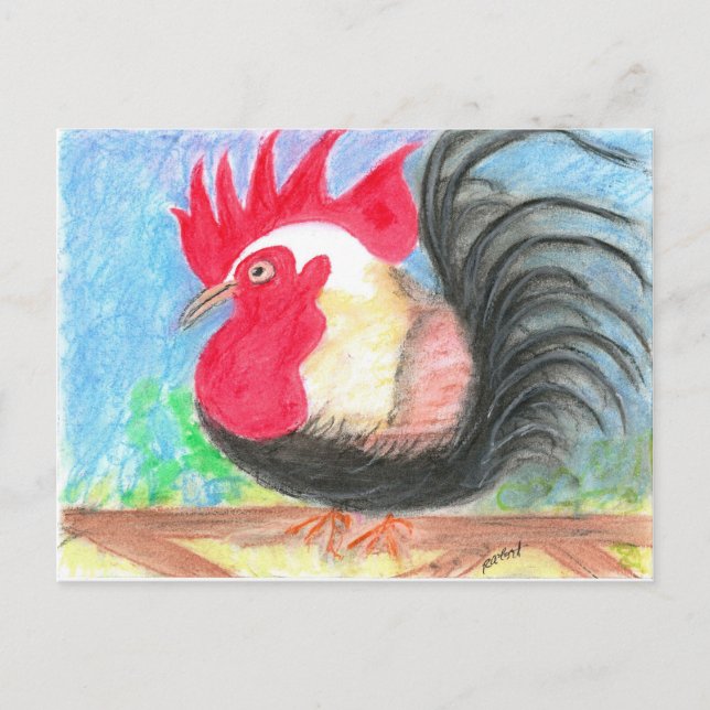 rollo rooster postcard (Front)