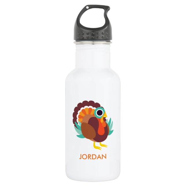 Rollo the Turkey 532 Ml Water Bottle (Front)