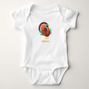 Rollo the Turkey Baby Bodysuit