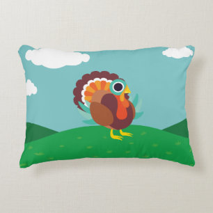Rollo the Turkey Decorative Pillow