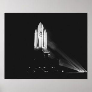 Rollout of Space Shuttle Columbia (STS-2) Poster