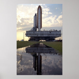Rollout of Space Shuttle Columbia (STS-55) Poster