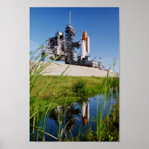 Rollout of Space Shuttle Endeavour (STS-68) Poster