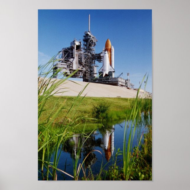 Rollout of Space Shuttle Endeavour (STS-68) Poster (Front)