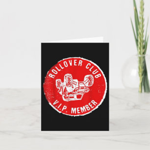 Rollover Club Utv Sxs Funny Side By Side Offroad R Card