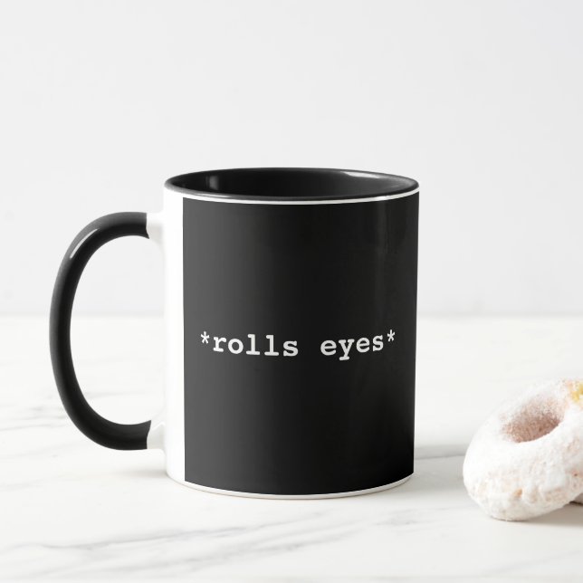 Rolls Eyes Combo Mug (With Donut)