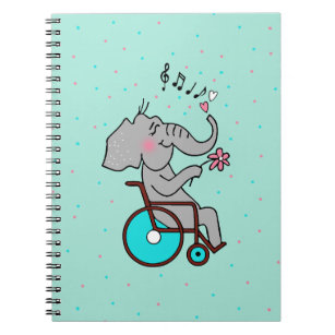 Rollstuhlfahrer Elefant verliebt  Notebook