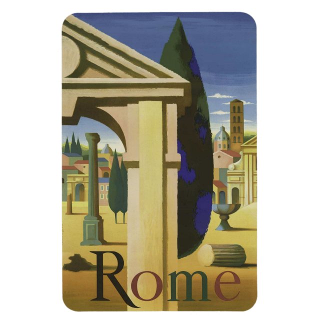 Rom Vintage Reise Magnet (Vertical)