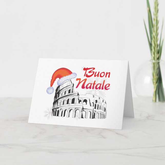 Roma Buon Natale Holiday Card (Front)