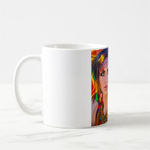 Roma Chai Roma Girl Multi Coloured A.I. Art Mug