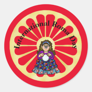 Roma Day  Gypsy Fortune Teller Stickers