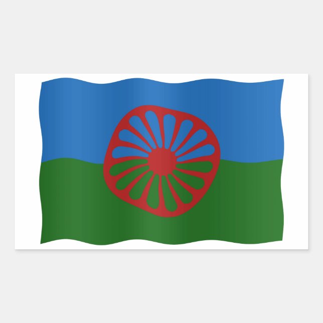 Roma flag sticker (Front)