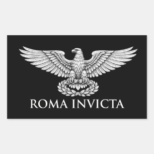 ROMA INVICTA Roman Aquila Eagle Emblem Sticker
