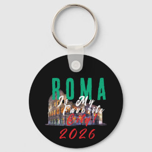 Roma Is My Favourite City Keychain