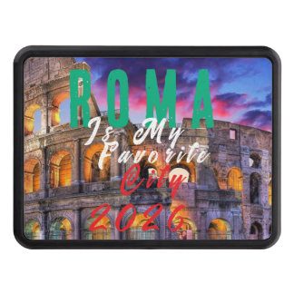 Roma Is My Favourite City Trailer Hitch Cover