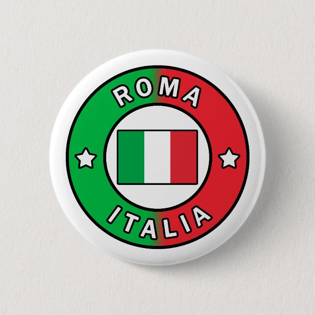 Roma Italia 2 Inch Round Button (Front)