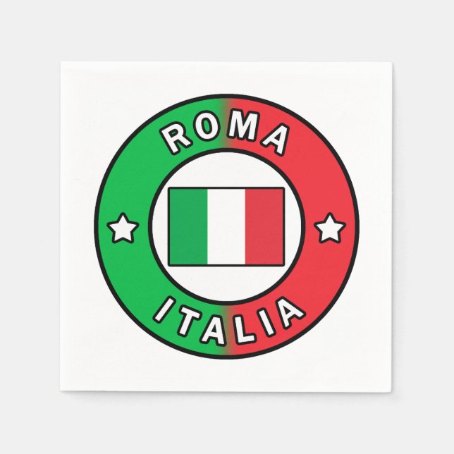 Roma Italia Napkin (Front)