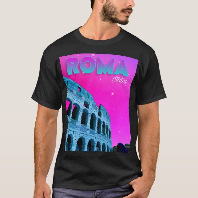Roma Italia - Rome Italy - Colosseum T-shirt  (Front)